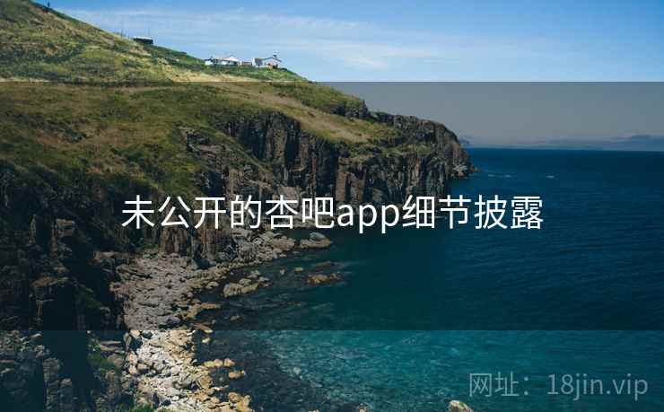未公开的杏吧app细节披露