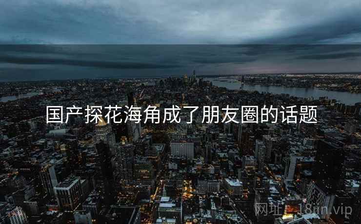 国产探花海角成了朋友圈的话题
