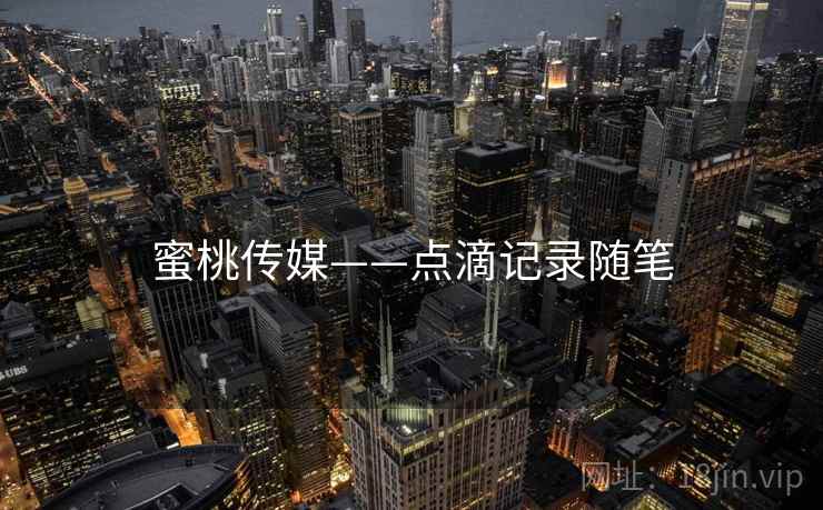 蜜桃传媒——点滴记录随笔