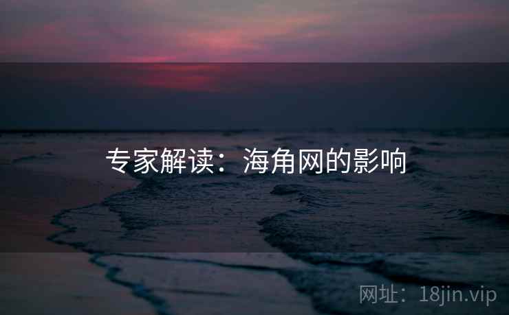专家解读:海角网的影响